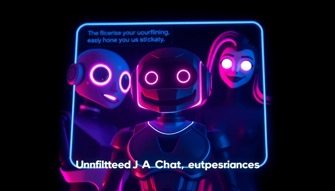 Screenshot of a vibrant NSFW AI chat interface showcasing unfiltered conversations with a detailed, expressive AI character for authentic NSFW AI chat interactions.